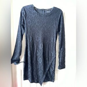 Black lace boutique dress size large.